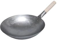 MONOLITH Wok Monolith Wok Set / Weisstahl mit rundem Boden &Oslash; 35 cm inkl....