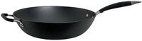 Ronneby Bruk Wok Ultra Light Wok-Pfanne, mit silikonummanteltem Griff, Gusseisen