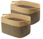 LuxusKollektion W&auml;schekorb W&auml;schekorb faltbar 63L Baumwolle geflochten Jute &