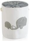 LuxusKollektion W&auml;schekorb Baby W&auml;schekorb Grau 58L Elephant