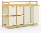 LuxusKollektion W&auml;schesortierer W&auml;schekorb 6 F&auml;cher W&auml;schesortierer...