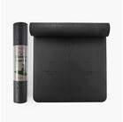 Myga Yogamatte Extra gro&szlig;e Yoga - Ausrichtungsmatte - Schwarz, mit 6 mm Dicke
