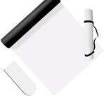 relaxdays Yogamatte mit Tragegurt 5 mm (2-St), wei&szlig;