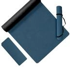 relaxdays Yogamatte mit Tragegurt 5 mm (2-St), Dunkelblau