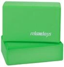 relaxdays Yogablock 10 x Yogablock gr&uuml;n, (2-tlg)