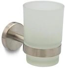 Feridras Badaccessoire-Set Zahnb&uuml;rstenhalter aus Edelstahl und Glas