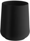 Smedbo Zahnputzbecher BB572 FREE, Schwarz, runde Form, Kunststoff, (1-St)