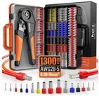 LuxusKollektion Crimpzange Crimpzange 0,08-16 mm&sup2; 1300 Aderendh&uuml;lsen 950 und...