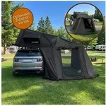 TZIpower Dachzelt Dachzelt Autodachzelt Aluminium Case 2 Gr&ouml;&szlig;en 5 Personen Schwarz