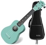 Classic Cantabile Ukulele Sopranukulele (Ukulele, Uke, 15 B&uuml;nde, leichtg&auml;ngige