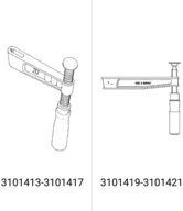 Schraubzwinge BESSEY Unterteil kpl. TGK m. Holzgriff (Auslad. 120 mm)