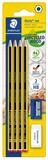 STAEDTLER Bleistift STAEDTLER Noris Bleistifte HB mit Radierer und Spitzer 4...