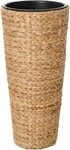 VIVANNO Pflanzk&uuml;bel Wasserhyazinthe CLASSIC ROUND Rund - Natur Geflochten (1...