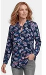GOLDNER Print-Shirt Kurzgr&ouml;&szlig;e: Knotenshirt mit Stehkragen Gerades Jersey-Oberteil