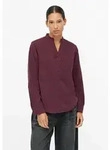 s.Oliver Langarmbluse Bluse Feincord-Bluse mit Stehkragen rot XXS (32)