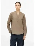 s.Oliver Langarmbluse Bluse Feincord-Bluse mit Stehkragen braun XXS (32)