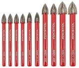 LuxusKollektion Fliesenbohrer Fliesenbohrer Set 10 St&uuml;ck 6mm*4 8mm*2 10mm*2...