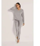 MADELEINE Strickpullover Kaschmirpullover mit V-Ausschnitt Mit Seide,...