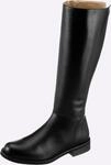 Stiefel HEINE, Damen, Gr. 35, schwarz, Glattleder, Leder, Rindsleder, Schuhe Stiefel