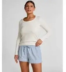 Hunkem&ouml;ller Pyjama Cotton shorts blau XS
