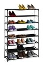 relaxdays Schuhregal mit Stoffebenen, 8 Ebenen