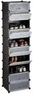 relaxdays Schuhregal 10 Ebenen, schwarz