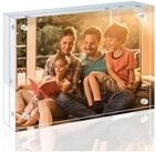 LuxusKollektion Einzelrahmen Bilderrahmen magnetisch Acryl doppelseitig Desktop...