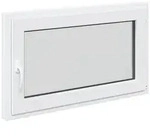vidaXL Fenster Kellerfenster Innenseite Farbe Wei&szlig; RISOR 100 x 70 cm, (1 St)...