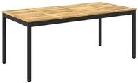 vidaXL Gartentisch Gartentisch Wei&szlig; und Schwarz 180 x 88,5 x 75 cm (1-St)