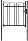 vidaXL Gartentor Zauntor BAARLO 100 x 100 cm Metall Schwarz Abschlie&szlig;bar