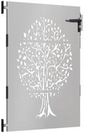 vidaXL Gartentor Gartentor 85 x 125 cm Pulverbeschichteter Stahl Abschlie&szlig;bar