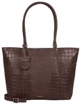 Burkely Schultertasche Wide Tote 15,6" (Set, 2-tlg), aus echtem Leder