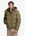 Superdry Steppjacke PREMIUM HOOD CHECK PUFFER JKT Materialmix, relaxed fit