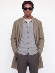 Jack & Jones Kurzmantel JJEJAMES COAT SN Kunstfaser, mit Reverskragen