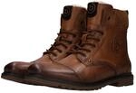 Schn&uuml;rboots BUGATTI, Herren, Gr. 43, braun (cognac), Lederimitat, Schuhe