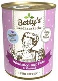 Bettys Landhausk&uuml;che Kitten H&uuml;hnchen mit Pute 400 g - 6 St&uuml;ck, Nassfutter...