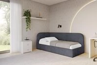 ALTDECOR Jugendbett ELRY (Jugendbett mit Bettkasten und Lattenrost, Polsterbett mit