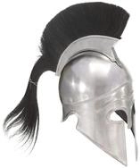 vidaXL Ritter-Kost&uuml;m Griechischer Krieger-Helm Antik Replik LARP Silbern Stahl