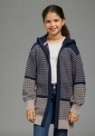 KangaROOS Longstrickjacke Long-Strickjacke mit modischen Ringelmuster von...