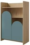 MIRJAN24 Regal Lexi 2D 08, mit zwei Dreht&uuml;ren, 84x40x121 cm, ged&auml;mpftem