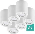 Oktaplex lighting LED Deckenstrahler Lile M Aluminium Aufbaustrahler wei&szlig;...