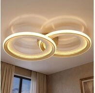 GLOBO LIGHTING LED Deckenleuchte, LED-Leuchtmittel fest verbaut, Warmwei&szlig;, LED