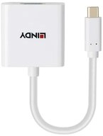 Lindy 43437 Videokabel-Adapter 0,1 m USB Typ-C VGA (D-Sub) Wei&szlig; Video-Adapter