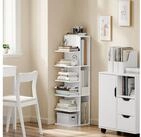 SoBuy Standregal STR14, B&uuml;cherregal B&uuml;roregal, 6 Ebenen, f&uuml;r Wohnzimmer,