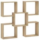 vidaXL Wandregal 995 x 17 x 91 cm Wandregal Sonoma-Eiche 99,5x17x91 cm...