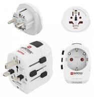 Hama 00223464 World Travel Pro Light USB Wei&szlig; USB-Adapter