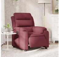 vidaXL Sessel vidaXL Relaxsessel Elektrisch Weinrot Stoff