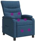 vidaXL Sessel Massage Relaxsessel Blau Stoff (1-St)