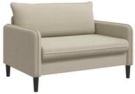 vidaXL Sessel XXL-Sessel Beige Samt (1-St)