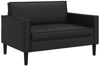 vidaXL Sessel XXL-Sessel Schwarz Kunstleder (1-St)